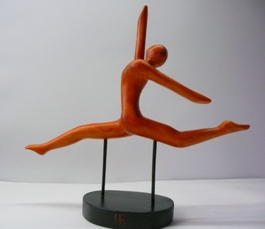 Escultura intitulada "danseuse" por Fabien Bochard, Obras de arte originais, Madeira