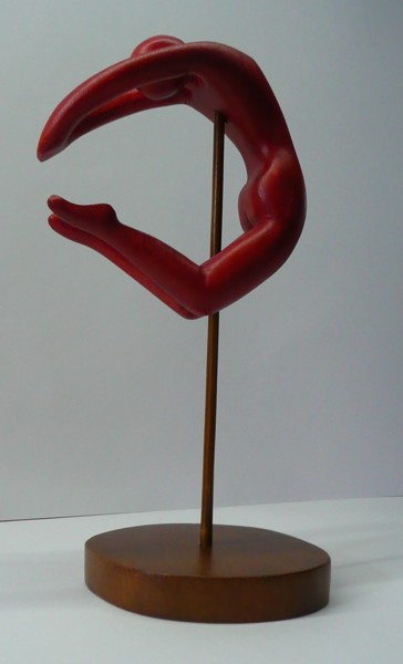 Rzeźba zatytułowany „danseuse le saut” autorstwa Fabien Bochard, Oryginalna praca, Drewno