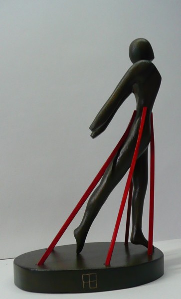 Sculpture intitulée "danseuse élan" par Fabien Bochard, Œuvre d'art originale, Bois