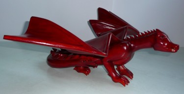 Sculpture titled "dragon" by Fabien Bochard, Original Artwork, Wood