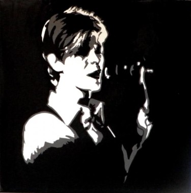 Painting titled "David.Bowie" by Fabulosfab, Original Artwork