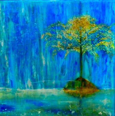 Malerei mit dem Titel "Living in Water" von Connie Rogers, Original-Kunstwerk, Acryl