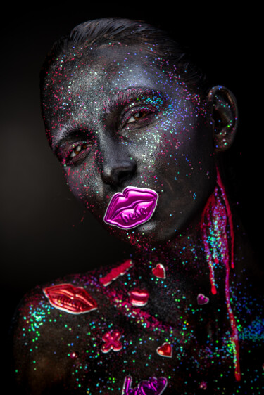Fotografia intitolato "Mystical makeup of…" da Faces Studio, Opera d'arte originale, Fotografia digitale