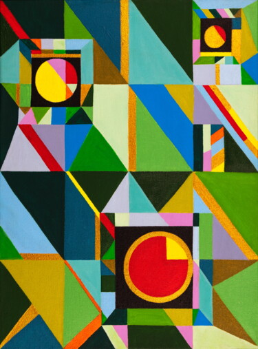 Fotografie getiteld "Handmade abstract g…" door Faces Studio, Origineel Kunstwerk, Acryl