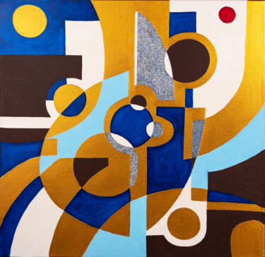 Fotografía titulada "Handmade abstract g…" por Faces Studio, Obra de arte original, Acrílico