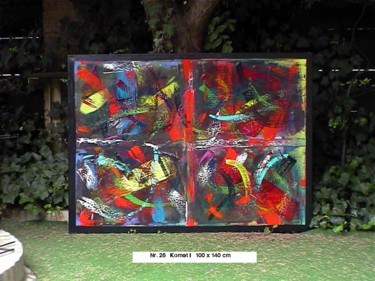 Malerei mit dem Titel "Komet I" von Bob Fox, Original-Kunstwerk, Acryl