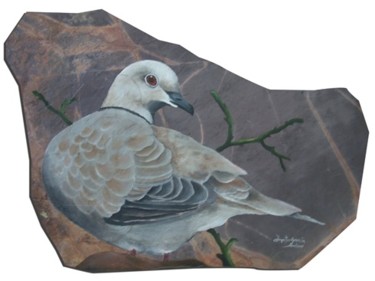 Pintura titulada "paloma" por Facundo Lucero, Obra de arte original