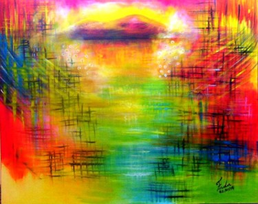 Painting titled "a-montanha.jpg" by Fada Fadul, Original Artwork, Acrylic