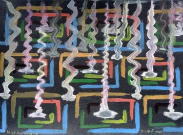 绘画 标题为“Brick Fum-coulante” 由Fadiese, 原创艺术品, 水彩