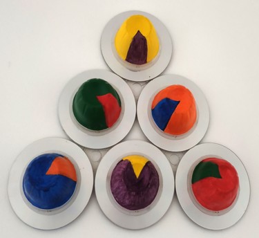 Rzeźba zatytułowany „6 cd mangue Jaune” autorstwa Fadiese, Oryginalna praca, Plastik