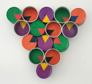 Vegan Water violet p bas Sculpture intitulée "Vegan Water violet…" par Fadiese, Œuvre d'art originale, Métaux