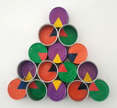 Vegan Water violet p haut Sculpture intitulée "Vegan Water violet…" par Fadiese, Œuvre d'art originale, Métaux