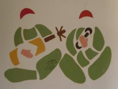 Peinture intitulée "Gnawa" par Hosni, Œuvre d'art originale