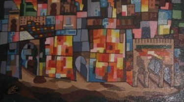 Peinture intitulée "Fez" par Hosni, Œuvre d'art originale