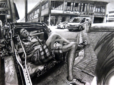 Pintura titulada "fatigue" por Fadzwan Roslan, Obra de arte original, Otro