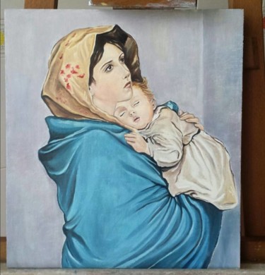 Pittura intitolato "Madonnina del Ferru…" da Sandra Pagano, Opera d'arte originale, Olio