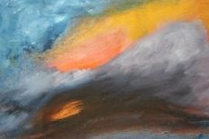 Pintura intitulada "Tempestade" por Angelina Martinho, Obras de arte originais