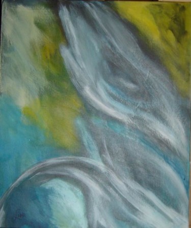 Pintura intitulada "Pedaço de mar." por Angelina Martinho, Obras de arte originais
