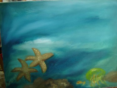 Pintura intitulada "estrela do mar 2" por Angelina Martinho, Obras de arte originais