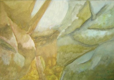 Pintura intitulada "paisagem rochosa 1" por Angelina Martinho, Obras de arte originais
