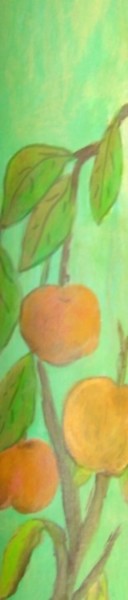 Pintura intitulada "telha maçãs" por Angelina Martinho, Obras de arte originais