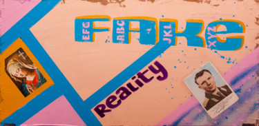 Collages titulada "FAKE REALITY 19" por Fake Art, Obra de arte original, Collages