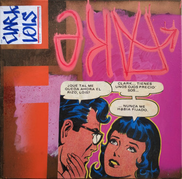 CLARK & LOIS Collages intitulée "CLARK & LOIS" par Fake Art, Œuvre d'art originale, Collages