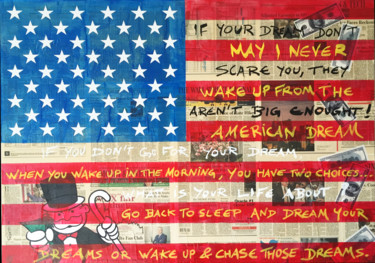 Peinture intitulée ""American Dream"" par Faldietti, Œuvre d'art originale, Acrylique