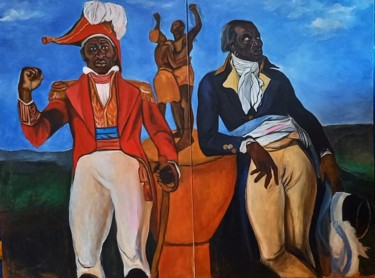Painting titled "Secrets d'histoire" by Mokodu Fall, Original Artwork, Acrylic