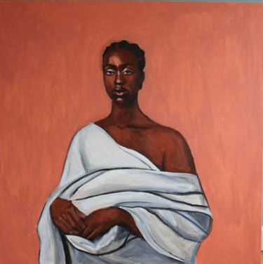 Pintura intitulada "Ndélla" por Mokodu Fall, Obras de arte originais, Acrílico