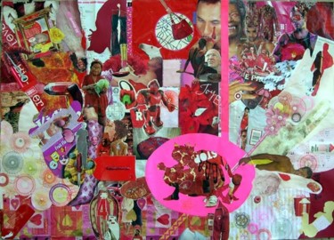 Collages titled "4-Love" by F Allen Moss, Original Artwork