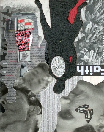 Collages titled "Mode - Trust Faith" by F Allen Moss, Original Artwork