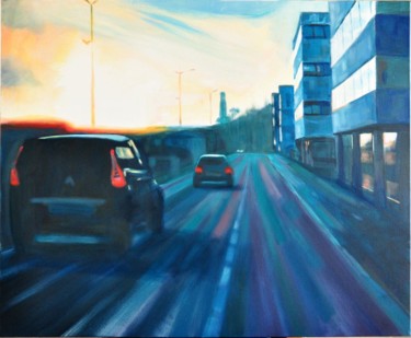 Картина под названием "Highway to the sun" - François Mahé, Подлинное произведение искусства, Акрил