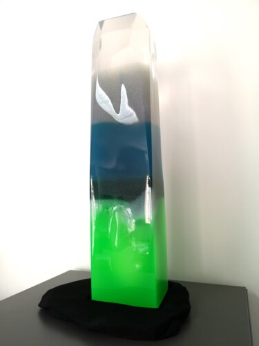 Skulptur mit dem Titel "1M20" von Fanfan Plasticienne, Original-Kunstwerk, Harz