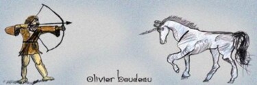 Dessin intitulée "Oliviier, 11 ans" par Fanie Lefebvre (Multicol'Art), Œuvre d'art originale