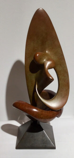 Sculpture titled "Embarquement pour C…" by Fanjol, Original Artwork, Bronze