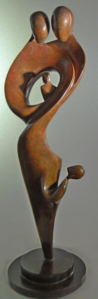 Скульптура под названием "Descendances" - Fanjol, Подлинное произведение искусства, Бронза