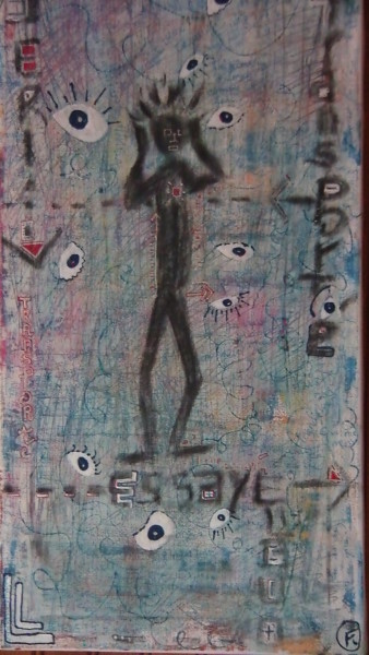 Peinture intitulée "Envahie" par Fannie Lagarta, Œuvre d'art originale, Acrylique