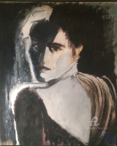 Peinture intitulée "Ma conscience" par Fanny Fradin, Œuvre d'art originale, Huile
