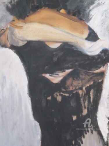 Картина под названием "Effeuillage" - Fanny Fradin, Подлинное произведение искусства, Масло
