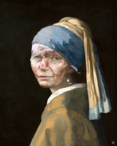 Arts numériques intitulée "Olena" par Fanny Lechevalier, Œuvre d'art originale, Collage numérique