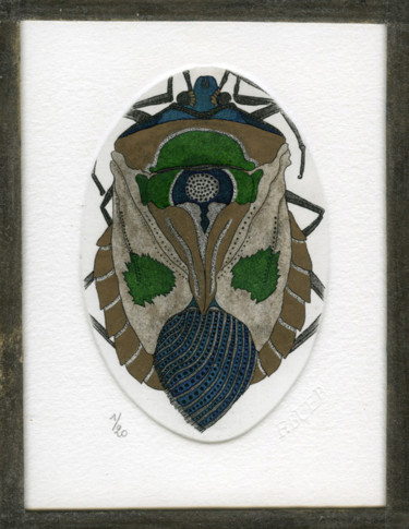 Отпечатки и Гравюры под названием "Catacanthus punctus" - Bueb Fanny, Подлинное произведение искусства, Травление