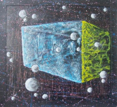 Peinture intitulée "Planète 1" par Fanny, Œuvre d'art originale, Autre