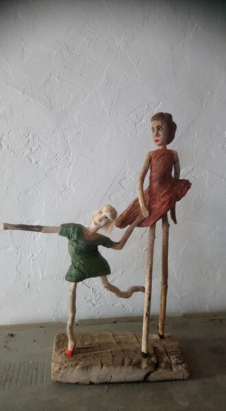 Escultura titulada "Espiègle" por Fanny Libel, Obra de arte original, Madera