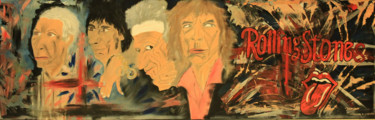 Painting titled "Rolling stones styl…" by Fanny Lorenzetti, Original Artwork