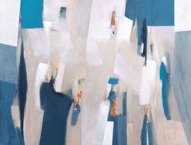 Картина под названием "Ronde urbaine" - Fanou Montel, Подлинное произведение искусства, Акрил Установлен на Деревянная рама…