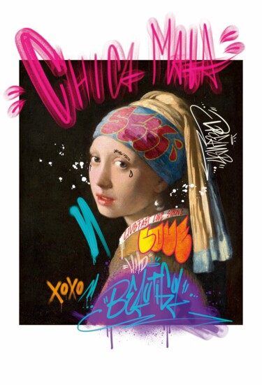 数字艺术 标题为“Chica Mala” 由Fara, 原创艺术品, 数字油画