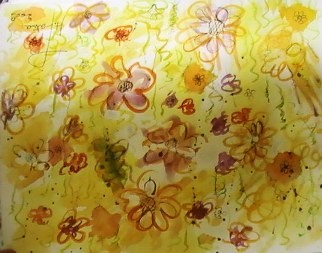 Painting titled "flowers.JPG" by Free Butterfly, Original Artwork