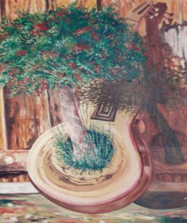 Pintura titulada "Bonzai de Framboyan" por Luis Alberto Faraco, Obra de arte original, Oleo