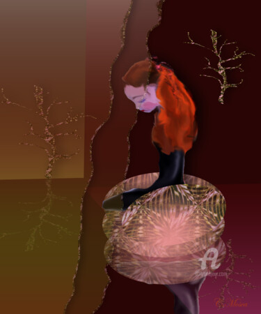 Digital Arts titled "Méditations" by Christiane Mosca, Original Artwork, Digital Painting